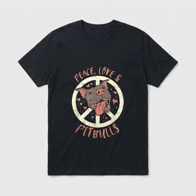 American Pitbull Blue I T-Shirt – Klassisches T-Shirt in Schwarz