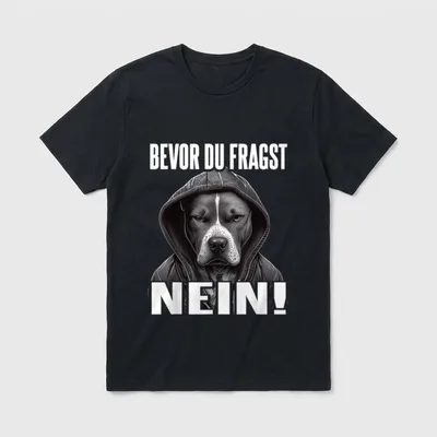 Pitbull Spruch Lustig I T-Shirt – Klassisches T-Shirt in Schwarz