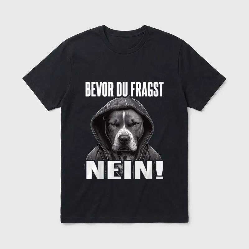 Pitbull Spruch Lustig I T-Shirt – Klassisches T-Shirt in Schwarz