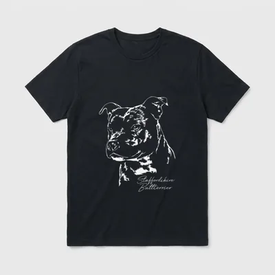 Staffordshire Bullterrier Staffbull Hund T-Shirt – Klassisches T-Shirt in Schwarz
