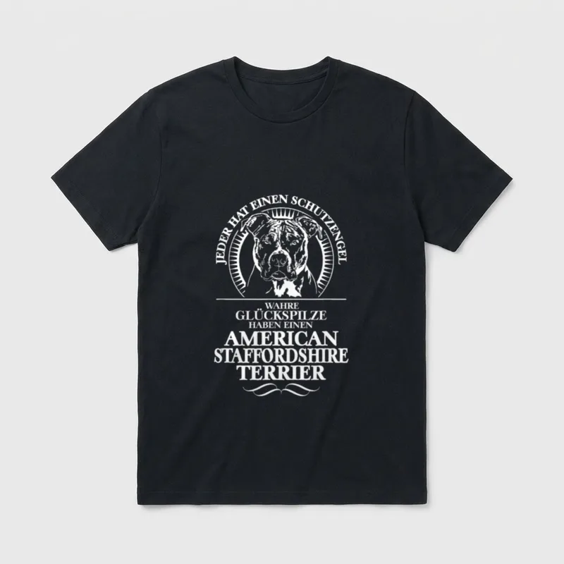 American Staffordshire Terrier Schutzengel T-Shirt – Klassisches T-Shirt in Schwarz