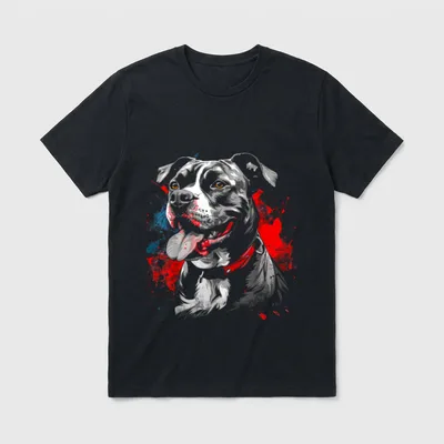 American Staffordshire Terrier T-Shirt – Klassisches T-Shirt in Schwarz