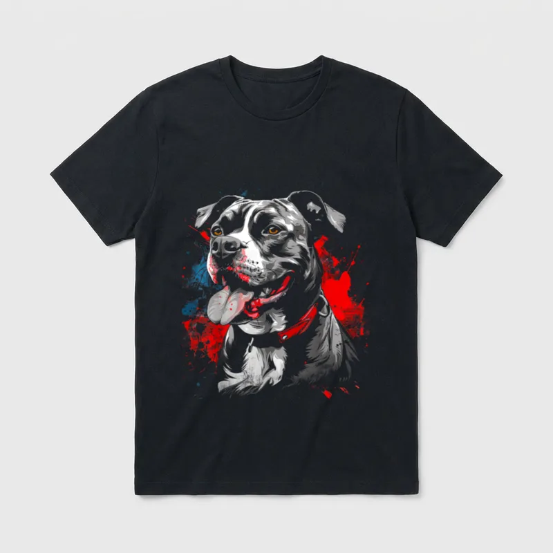 American Staffordshire Terrier T-Shirt – Klassisches T-Shirt in Schwarz