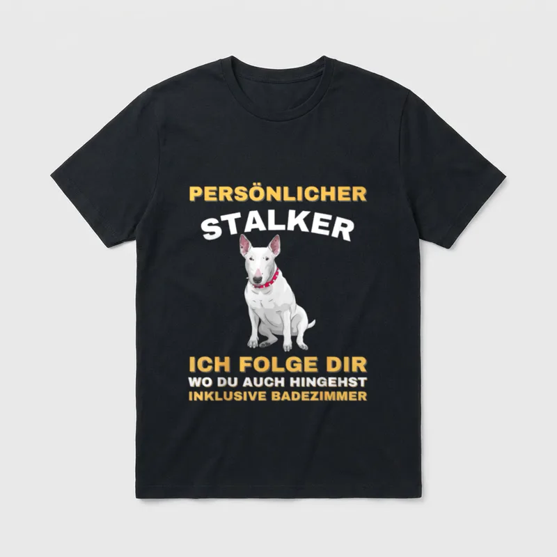 Lustiger Spruch Bullterrier Hund T-Shirt – Klassisches T-Shirt in Schwarz