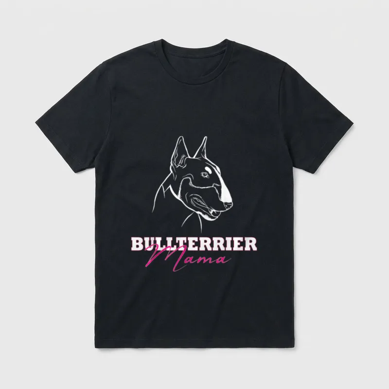 Hund Bullterrier Spruch Bulli T-Shirt – Klassisches T-Shirt in Schwarz