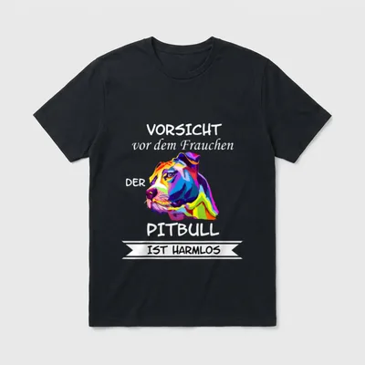 Pitbull Terrier Hund Hunderasse T-Shirt – Klassisches T-Shirt in Schwarz