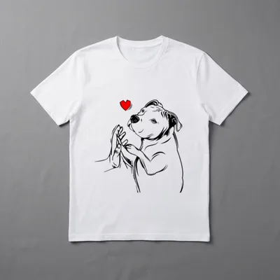 Pitbull Liebe Hunde Frauchen T-Shirt – Klassisches T-Shirt in Schwarz