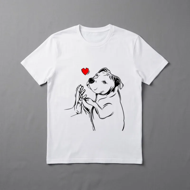 Pitbull Liebe Hunde Frauchen T-Shirt – Klassisches T-Shirt in Schwarz