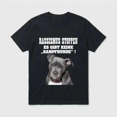 Listenhunde Kampfhunde gegen Rassismus T-Shirt – Klassisches T-Shirt in Schwarz
