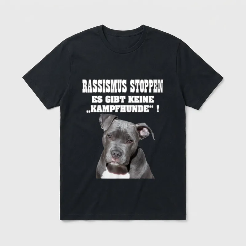 Listenhunde Kampfhunde gegen Rassismus T-Shirt – Klassisches T-Shirt in Schwarz