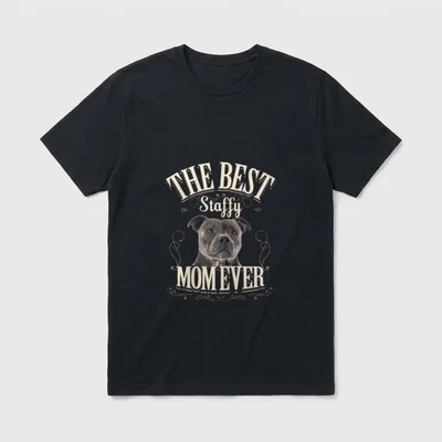 Beste Staffy Mama Aller T-Shirt – Klassisches T-Shirt in Schwarz
