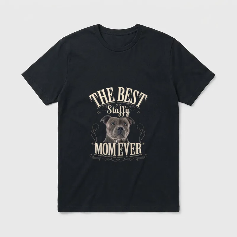Beste Staffy Mama Aller T-Shirt – Klassisches T-Shirt in Schwarz