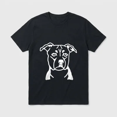 Staffordshire Terrier T-Shirt – Klassisches T-Shirt in Schwarz