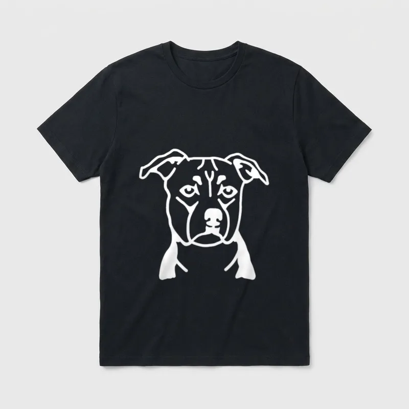Staffordshire Terrier T-Shirt – Klassisches T-Shirt in Schwarz