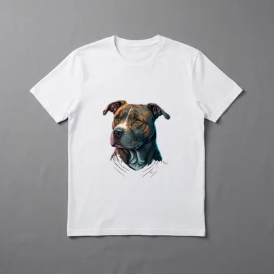 Amstaff Hundemama American Staffordshire T-Shirt – Klassisches T-Shirt in Schwarz