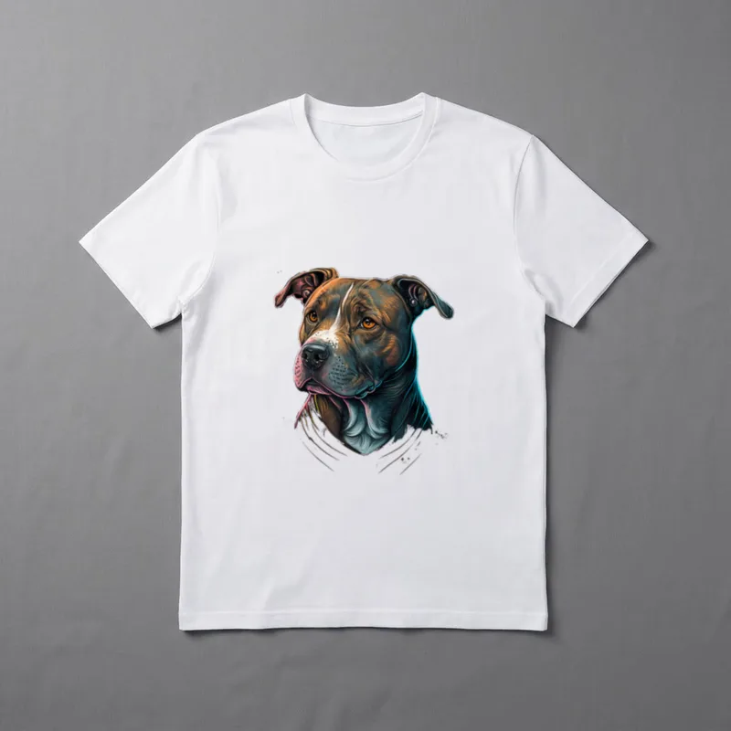 Amstaff Hundemama American Staffordshire T-Shirt – Klassisches T-Shirt in Schwarz