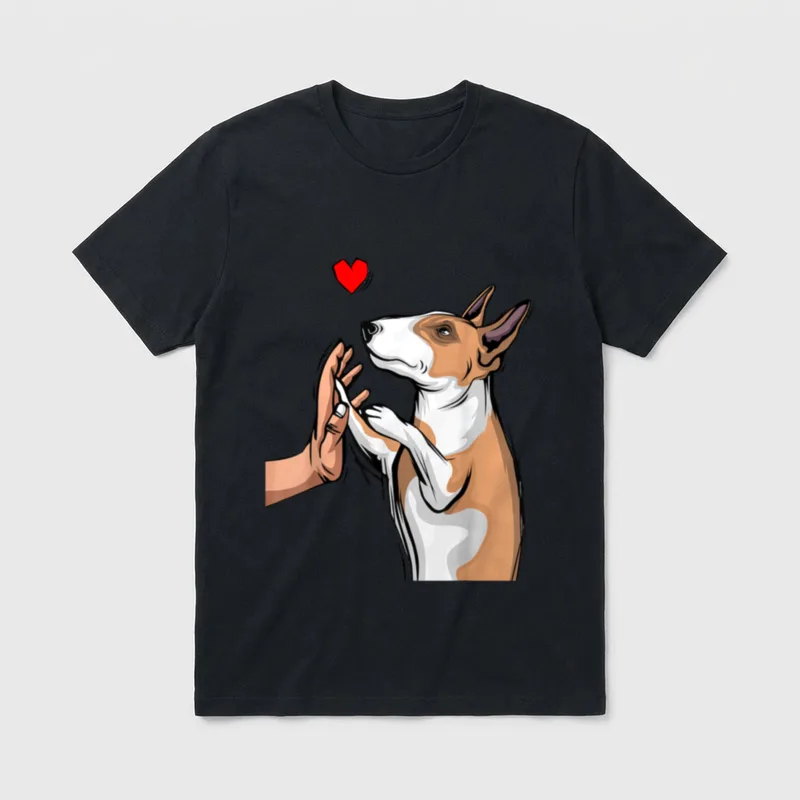 Bullterrier Liebe Mama Bull Terrier T-Shirt – Klassisches T-Shirt in Schwarz