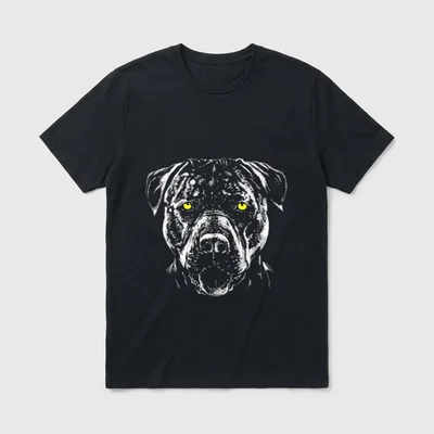 American Staffordshire Terrier Bulldog T-Shirt – Klassisches T-Shirt in Schwarz