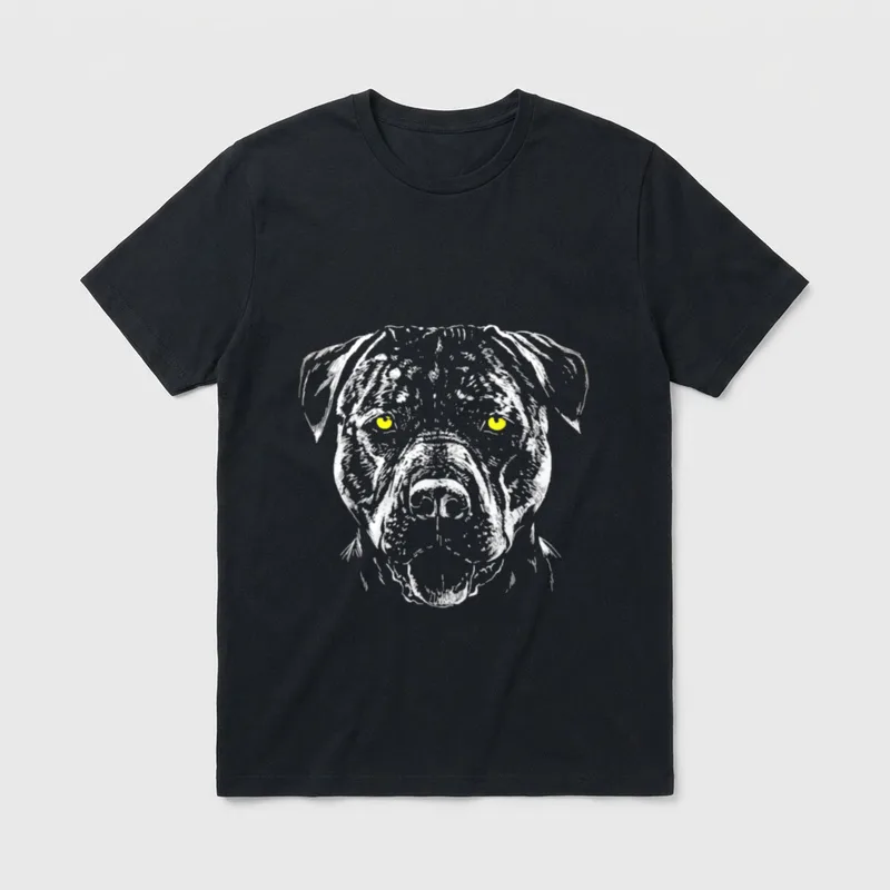 American Staffordshire Terrier Bulldog T-Shirt – Klassisches T-Shirt in Schwarz