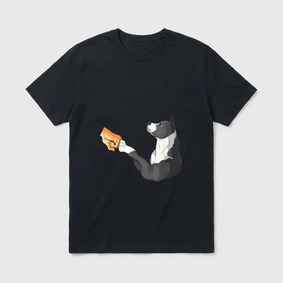 American Staffordshire Terrier Hundepfote T-Shirt – Klassisches T-Shirt in Schwarz