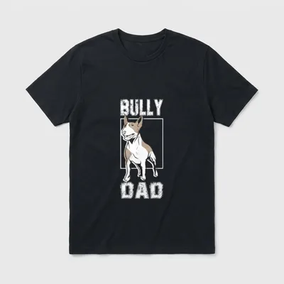 Lustige miniature Bullterrier Hunde T-Shirt 0110 – Klassisches T-Shirt in Schwarz