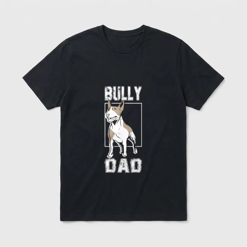Lustige miniature Bullterrier Hunde T-Shirt 0110 – Klassisches T-Shirt in Schwarz