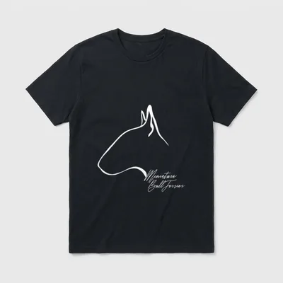 Miniature Bull Terrier Hund T-Shirt – Klassisches T-Shirt in Schwarz