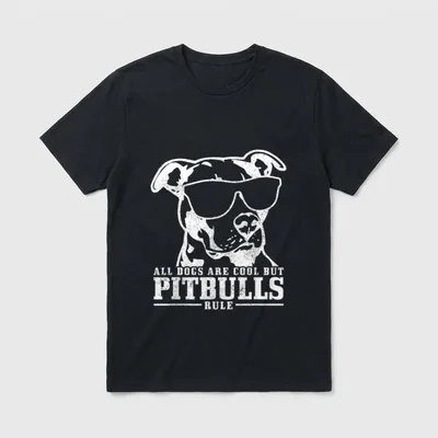 Pitbull Spruch Lustig Hund T-Shirt – Klassisches T-Shirt in Schwarz