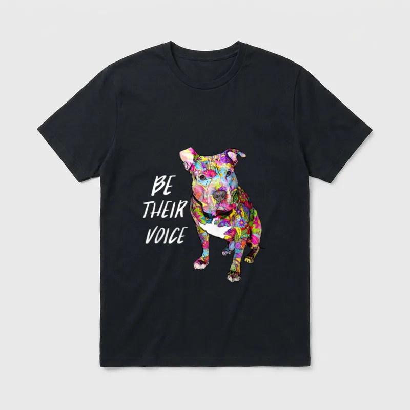 Pitbull Hippie sind ihre T-Shirt – Klassisches T-Shirt in Schwarz