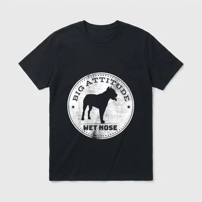 Retro American Staffordshire Terrier T-Shirt 0131 – Klassisches T-Shirt in Schwarz