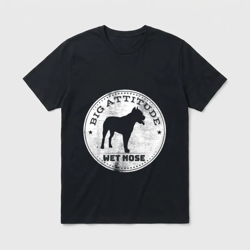 Retro American Staffordshire Terrier T-Shirt 0131 – Klassisches T-Shirt in Schwarz