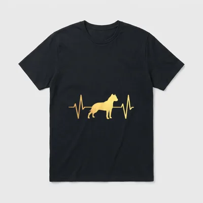 american staffordshire terrier T-Shirt 0133 – Klassisches T-Shirt in Schwarz