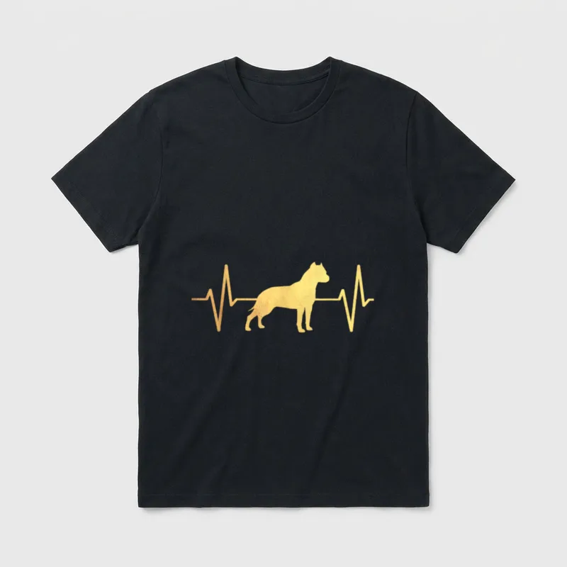 american staffordshire terrier T-Shirt 0133 – Klassisches T-Shirt in Schwarz