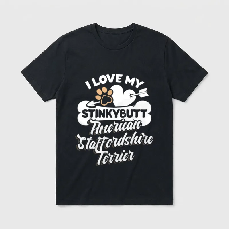 American Staffordshire Terrier i T-Shirt – Klassisches T-Shirt in Schwarz