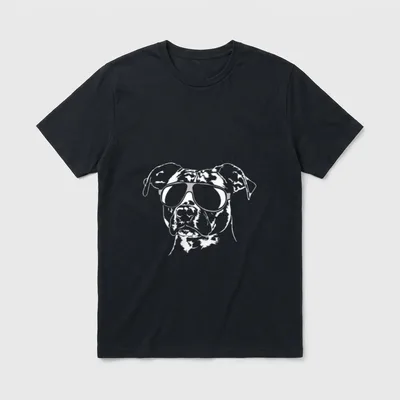 Lustiger American Staffordshire Terrier cool T-Shirt – Klassisches T-Shirt in Schwarz