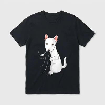 Bullterrier Liebhaber Hunde Liebe T-Shirt – Klassisches T-Shirt in Schwarz