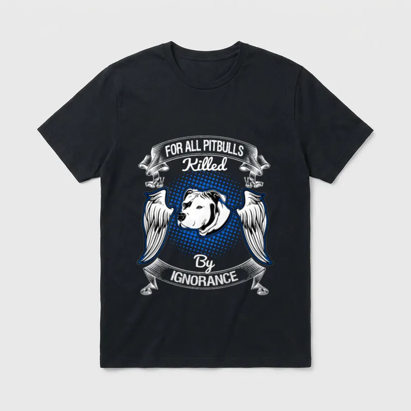 Coolback Pitbull mit Motiv T-Shirt – Klassisches T-Shirt in Schwarz