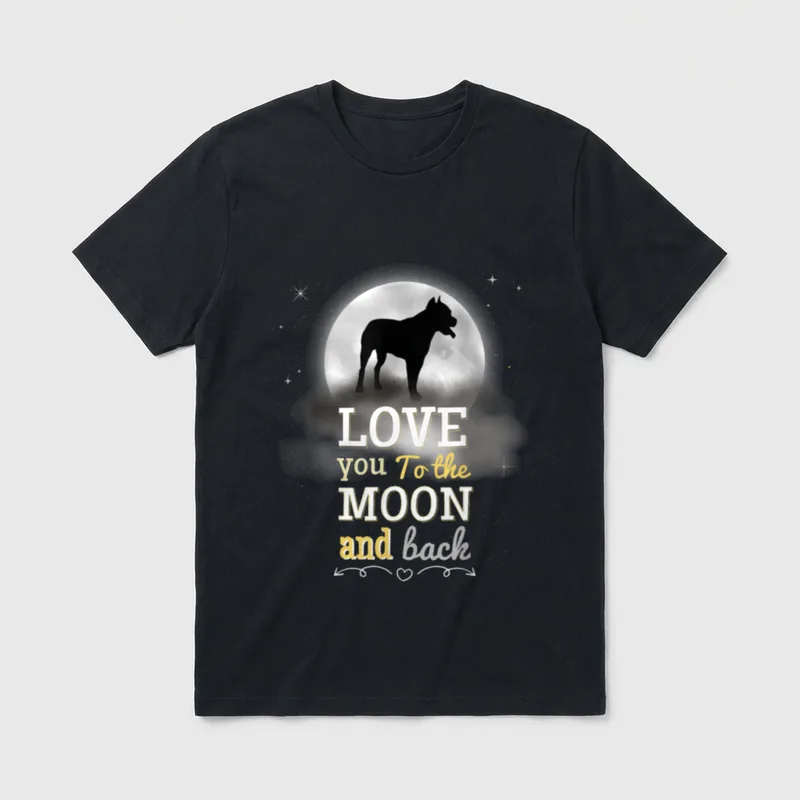 American Staffordshire Terrier Hunde T-Shirt 0159 – Klassisches T-Shirt in Schwarz