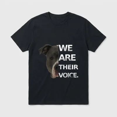 Pitbull Love We Are T-Shirt – Klassisches T-Shirt in Schwarz