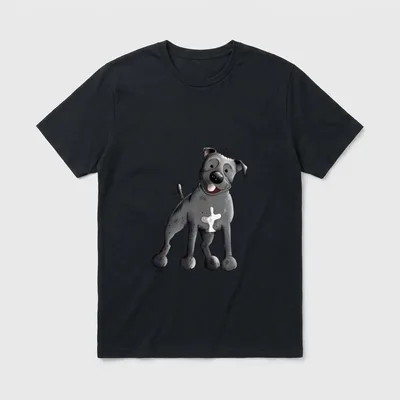 Lustiger Staffordshire Bullterrier T-Shirt – Klassisches T-Shirt in Schwarz