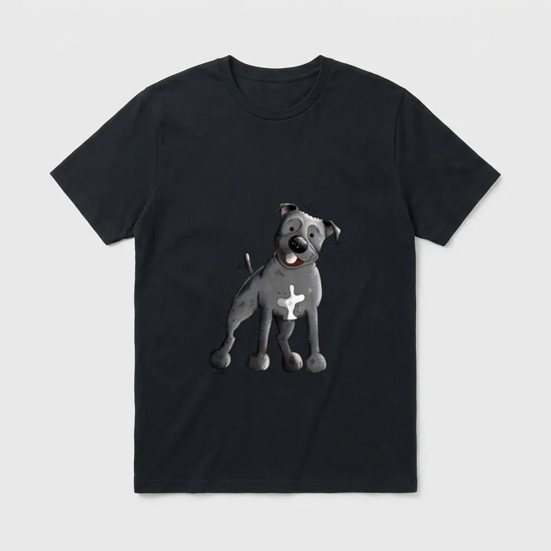 Lustiger Staffordshire Bullterrier T-Shirt – Klassisches T-Shirt in Schwarz