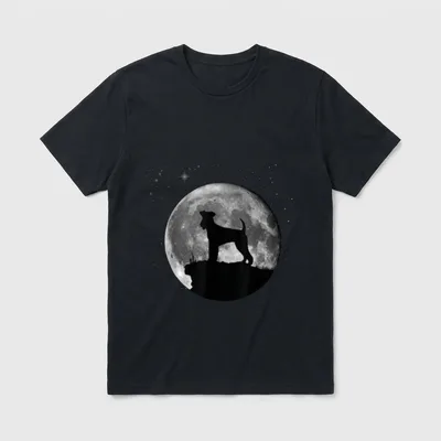 Airedale Terrier Hunde T-Shirt – Klassisches T-Shirt in Schwarz