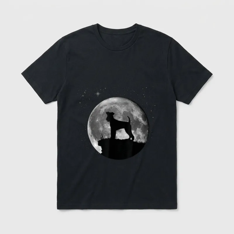 Airedale Terrier Hunde T-Shirt – Klassisches T-Shirt in Schwarz