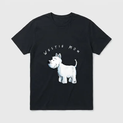 West Highland White Terrier Mama T-Shirt – Klassisches T-Shirt in Schwarz