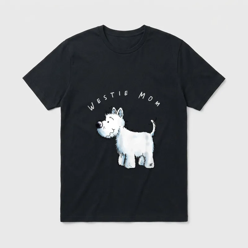 West Highland White Terrier Mama T-Shirt – Klassisches T-Shirt in Schwarz