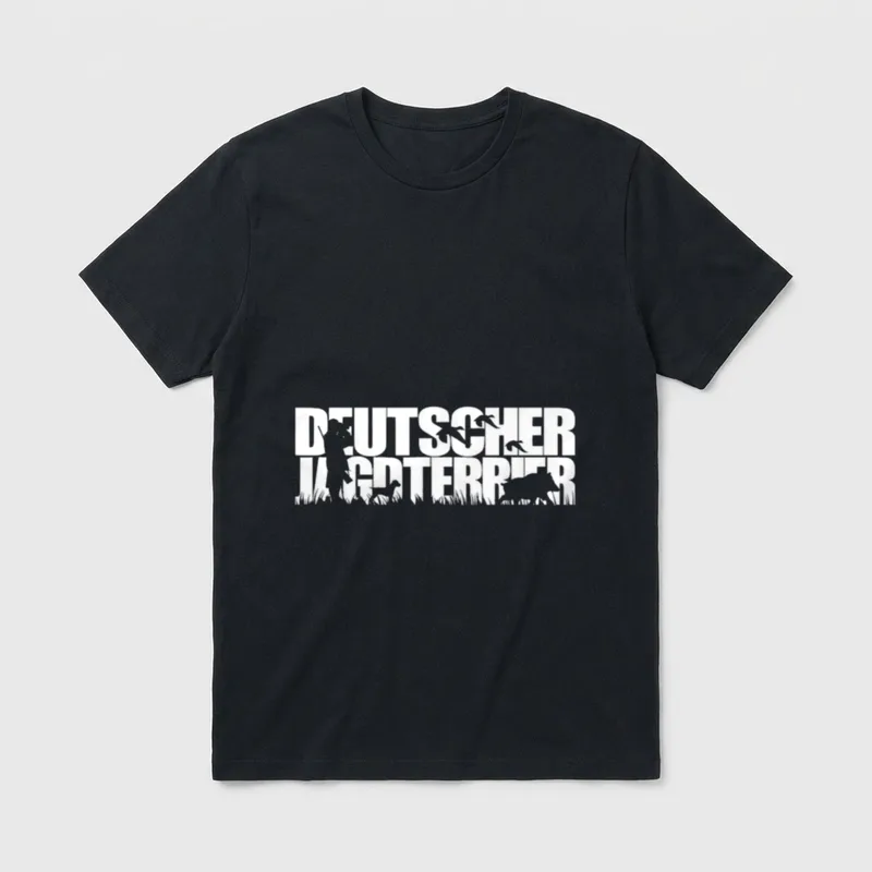 Deutscher Jagdterrier Jagdhund Hunde T-Shirt – Klassisches T-Shirt in Schwarz