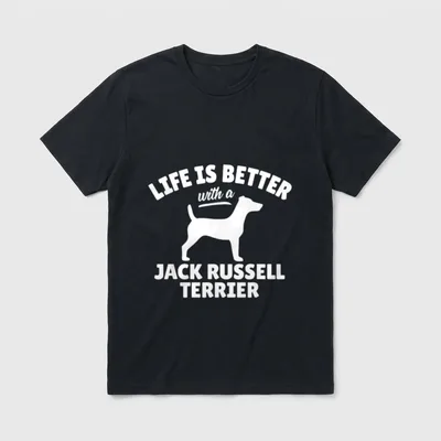 Jack Russel Terrier Hunderasse T-Shirt – Klassisches T-Shirt in Schwarz