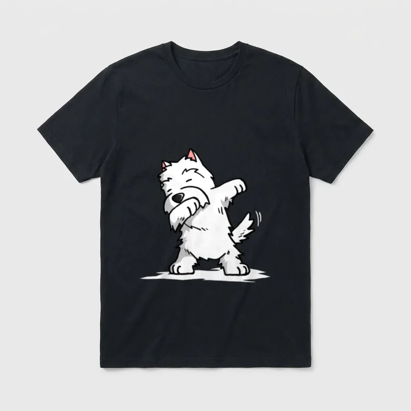 Funny Sanftes Westie Hund T-Shirt – Klassisches T-Shirt in Schwarz