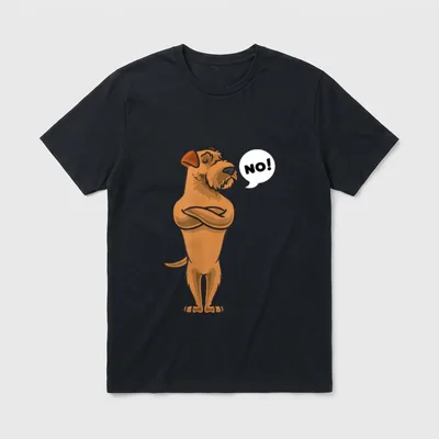 Sturer Irish Terrier Hund T-Shirt – Klassisches T-Shirt in Schwarz