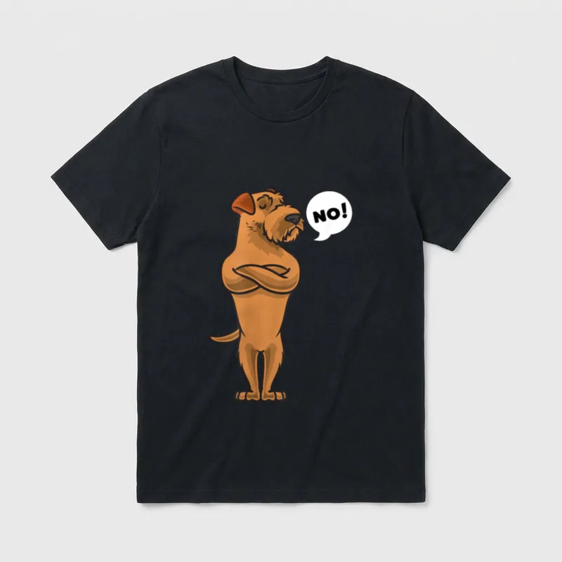 Sturer Irish Terrier Hund T-Shirt – Klassisches T-Shirt in Schwarz